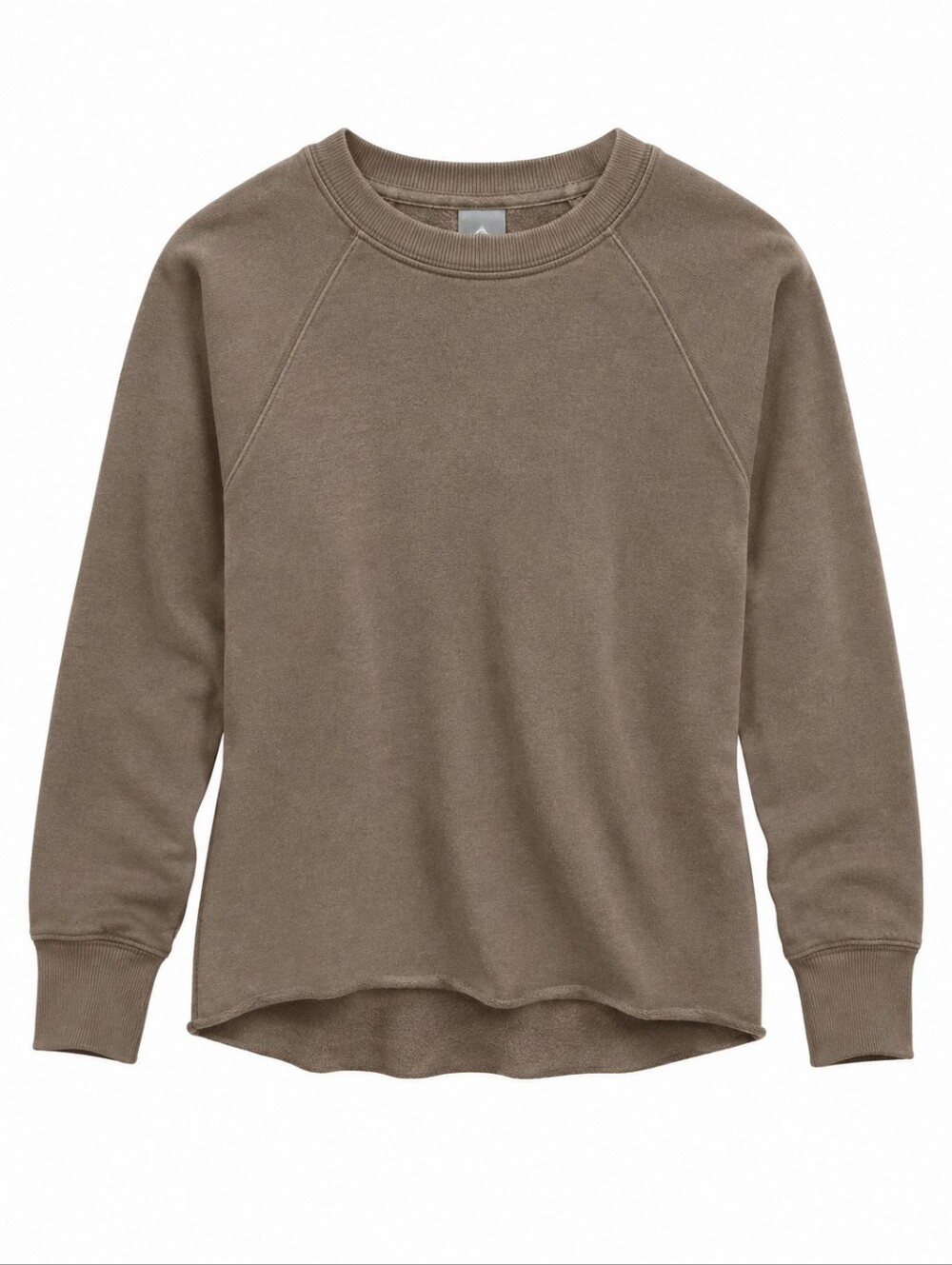 Aerie Raw Cut City Sweatshirt Women Small Beige Cotton